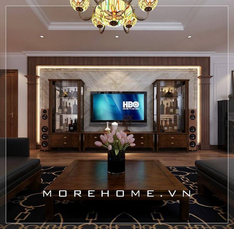 Danh sách các mẫu thiết kế đá ốp tường phòng khách đẹp